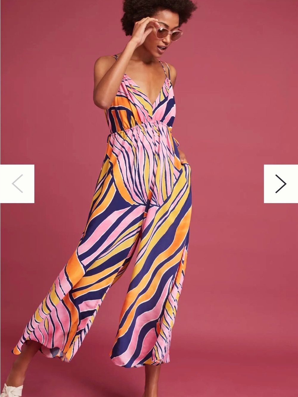 Anthropologie Maeve Finley Wide-Leg Jumpsuit